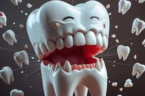 sonhar com dentes caindo